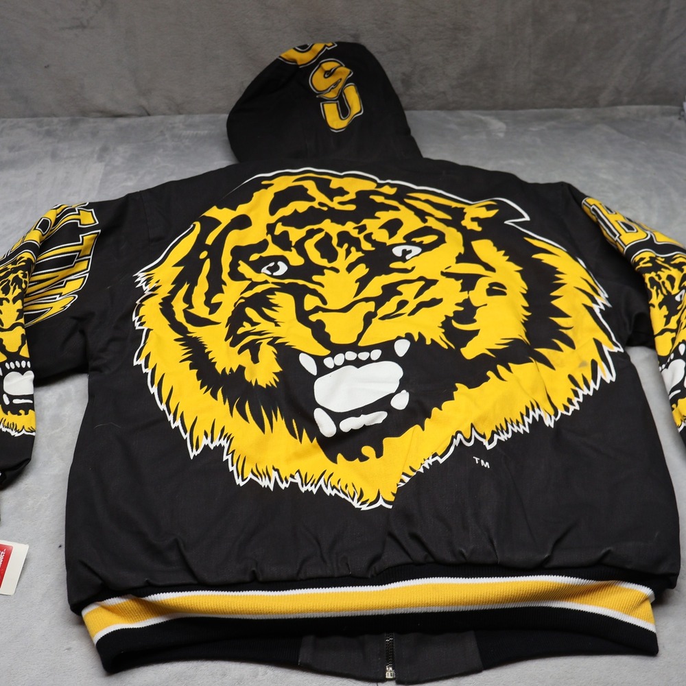 Grambling State Tigers Jacket Mens XL Gallop Black Bomber USA Made VTG Rare USA - Picture 9 of 15